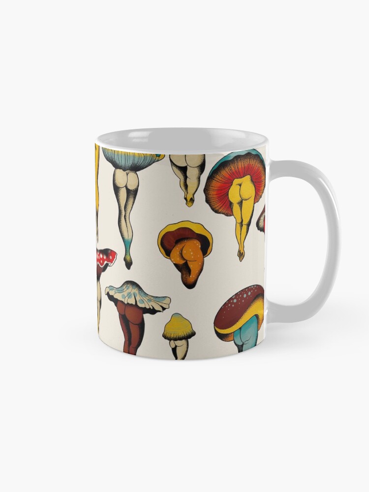 Alternate view of Sexy mushrooms tattoo flash Mug