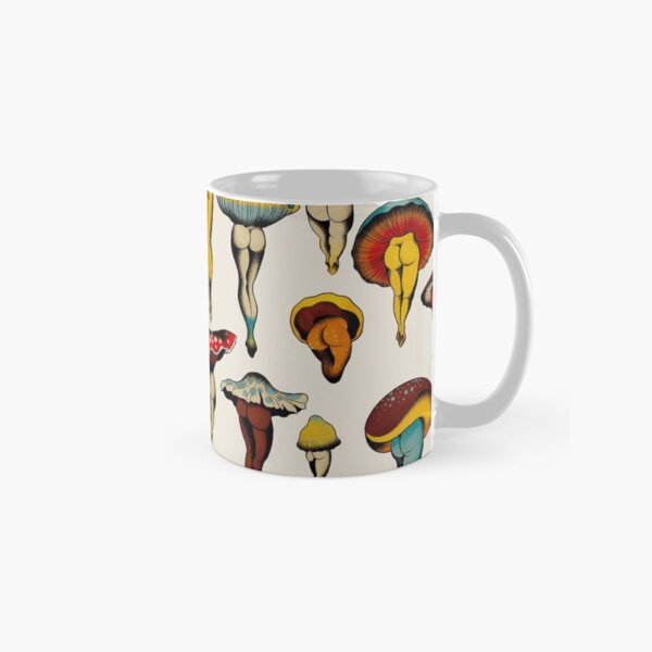 Sexy mushrooms tattoo flash Classic Mug
