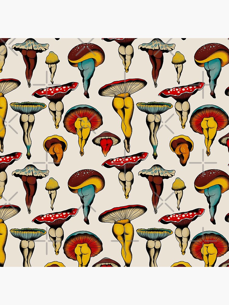 Sexy mushrooms tattoo flash by ceciliagranata