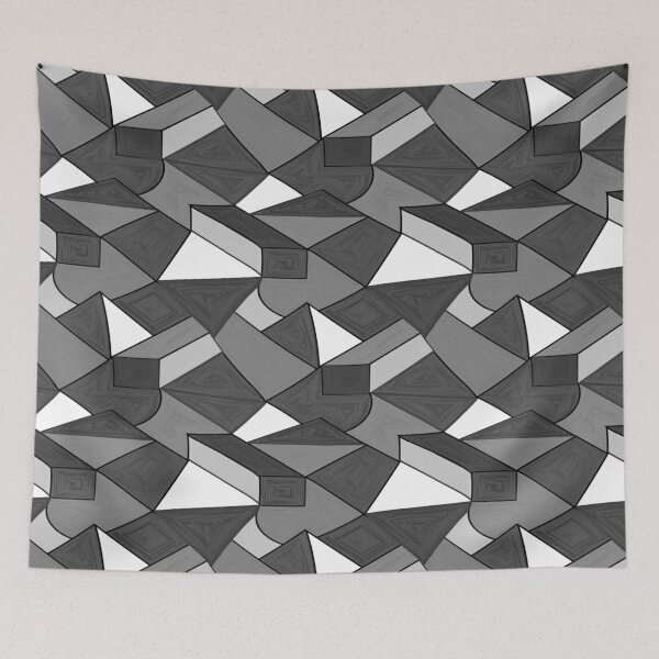 Item preview, Tricolor Geometric Bloc Print designed and sold by MCMXCV-PROJECT.