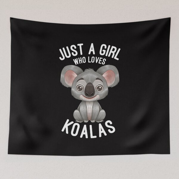 Item preview, Just A Girl Who Loves Koalas Koala Lovers Gift  designed and sold by basselelkadi.
