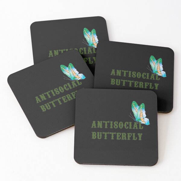 Item preview, Antisocial butterfly designed and sold by Monkey204.