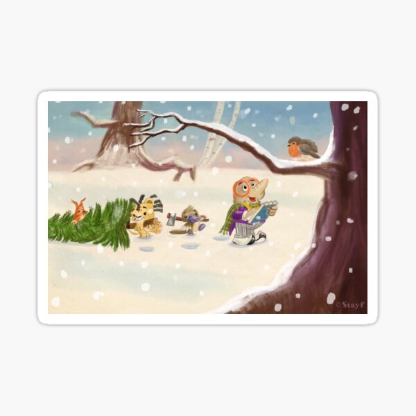 Christmas Tree Walk Sticker