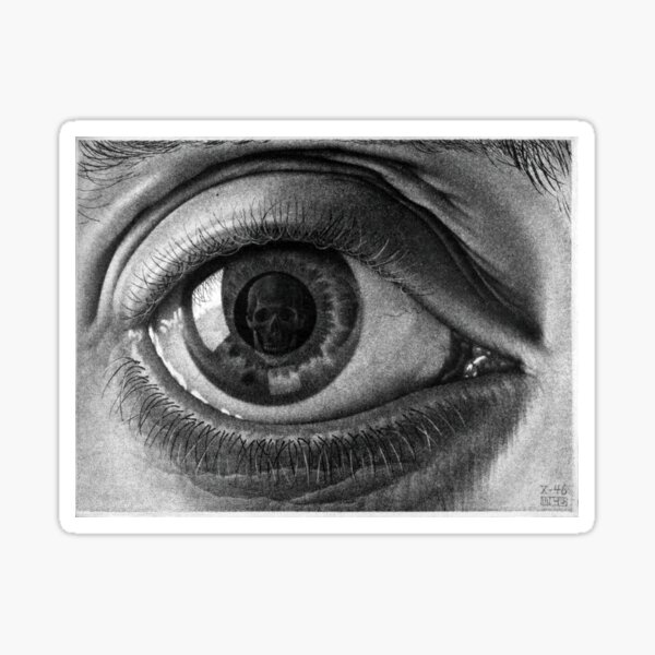 Escher - Oeil Sticker