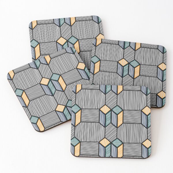 Item preview, Tricolor Geometric Walls Print designed and sold by MCMXCV-PROJECT.