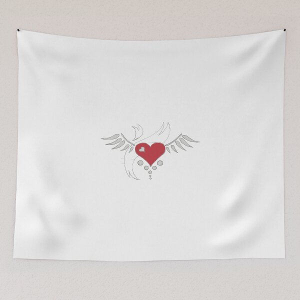 Item preview, Winged Heart Sketch designed and sold by ajember.