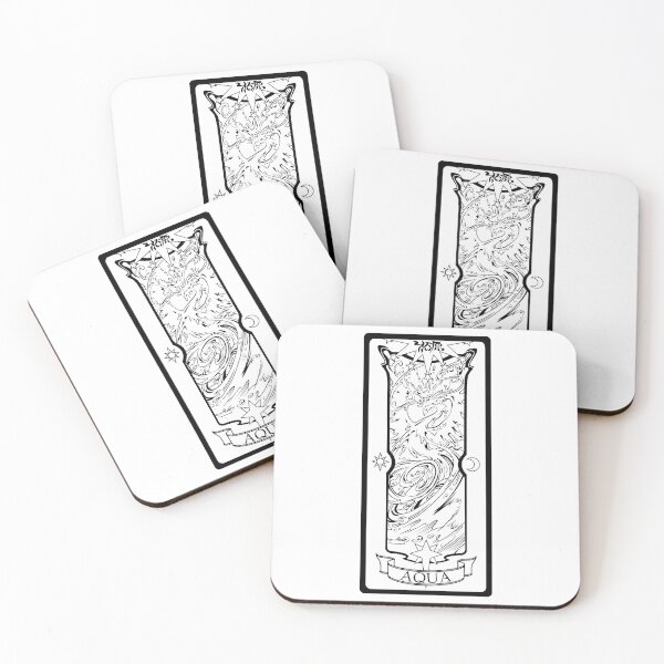 Item preview, Color your own Aqua Clear Card designed and sold by Lightning and Lace - E M.