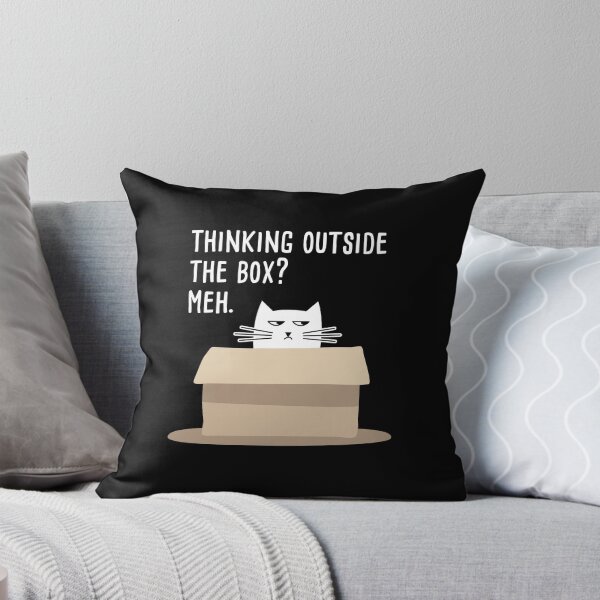 Artikelvorschau, Thinking outside the box? Meh. Katzen Meme entworfen und verkauft von lemontee.