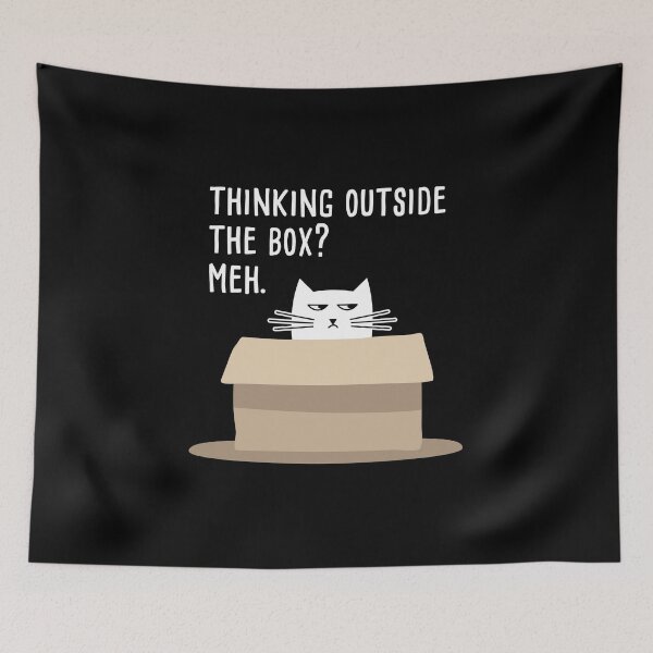Artikelvorschau, Thinking outside the box? Meh. Katzen Meme entworfen und verkauft von lemontee.