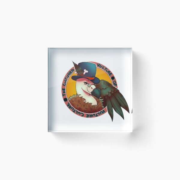 Item preview, The Cultured Vulture of Vulture Culture (Feathers ver.) designed and sold by CackleFrendly.