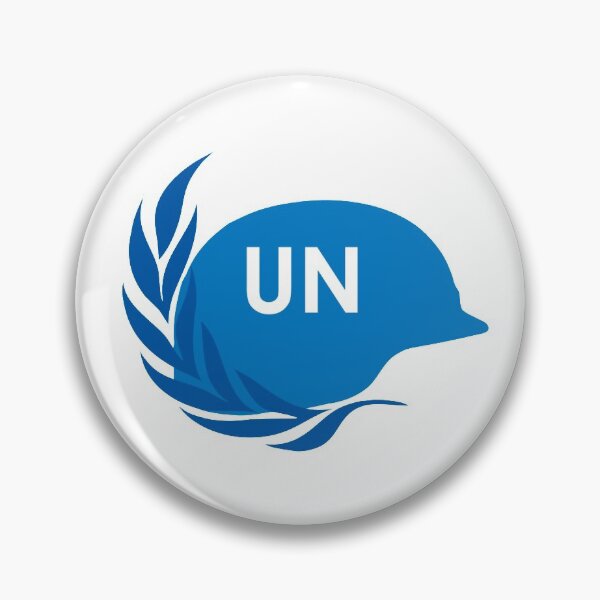 Item preview, Peacekeeping Blue Helmet designed and sold by leftoverprints.
