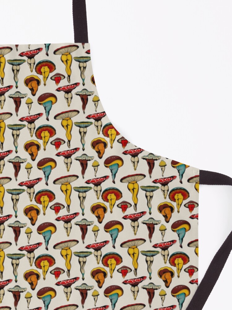 Alternate view of Sexy mushrooms tattoo flash Apron
