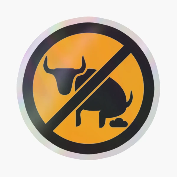 No Bull 2 Inch Hard Hat Sticker Decal - Premium Vinyl For Indoor/Outdoor Use