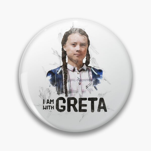 Item preview, I am with Greta - Greta Thunberg T-shirt designed and sold by leftoverprints.