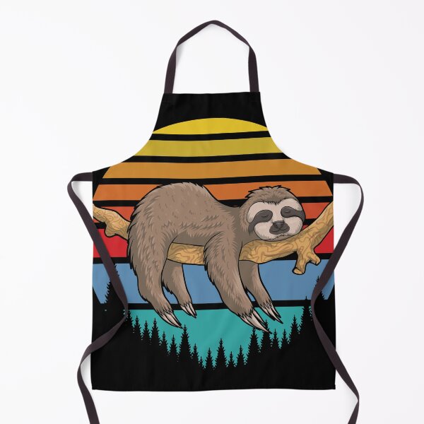 Item preview, lazy sloth retro sunset vector designed and sold by qzpolo.