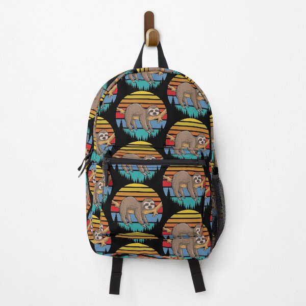 Item preview, lazy sloth retro sunset vector designed and sold by qzpolo.