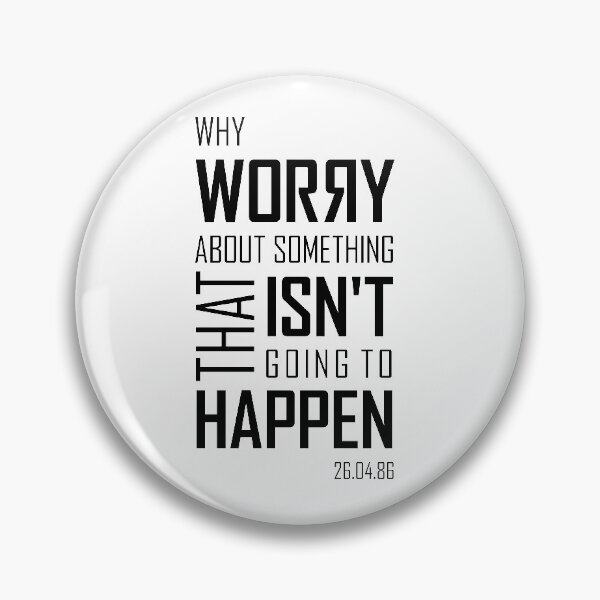 Item preview, Why Worry - typography Chernobyl tv show designed and sold by leftoverprints.