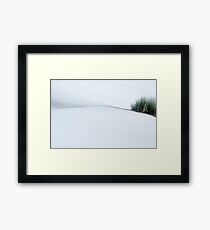 white,white Framed Print