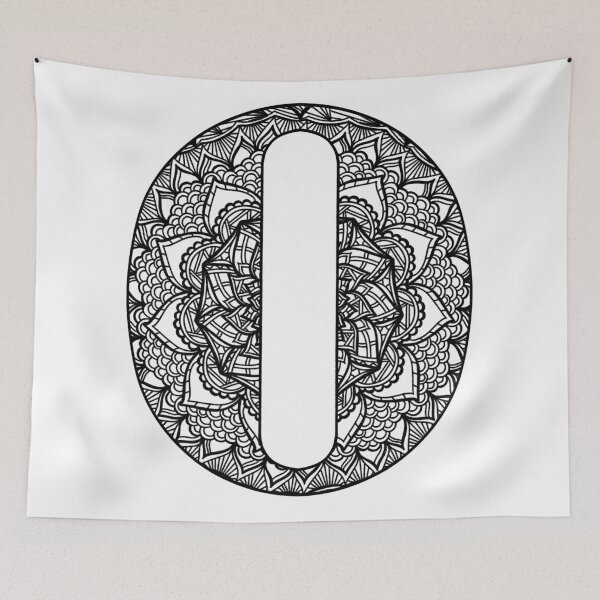 Item preview, Mandala Letter O designed and sold by lizashev.