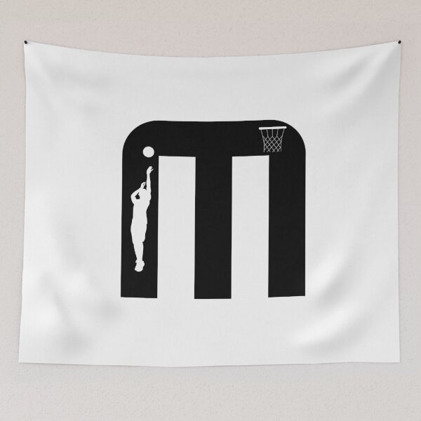 Item preview, Personalized Basketball Initial M designed and sold by TheFamilyVan.