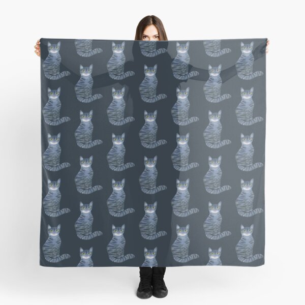 Blue Cat Scarf