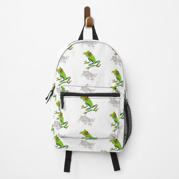 Item preview, Cute Funny Froggy toad toads Green Red eyed tree frogs optical illusion rain forest science fiction gift Lizard dragon zoology frog designed and sold by Artonmytee.