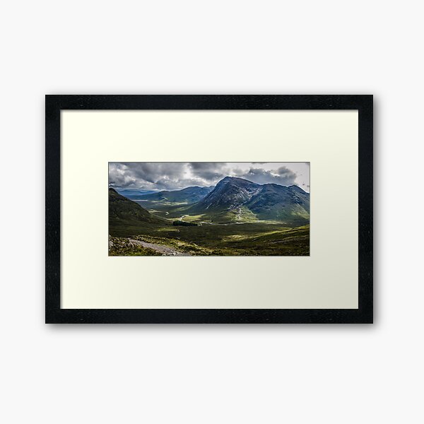 Mountains of Glencoe from the Devils Staircase, Scotland Framed Art Print
