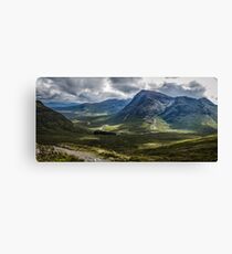 Mountains of Glencoe from the Devils Staircase, Scotland Canvas Print