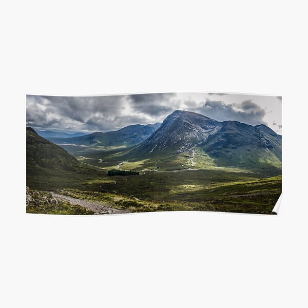 Mountains of Glencoe from the Devils Staircase, Scotland Poster