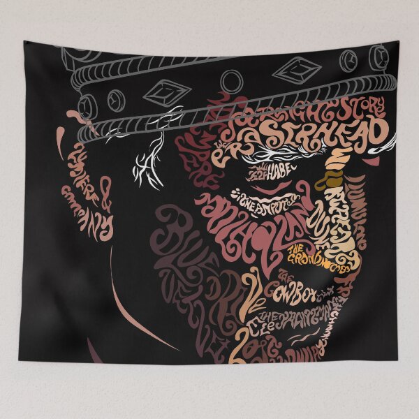 Item preview, Graphic Illustration Lettered Faces designed and sold by Dead-Famous.