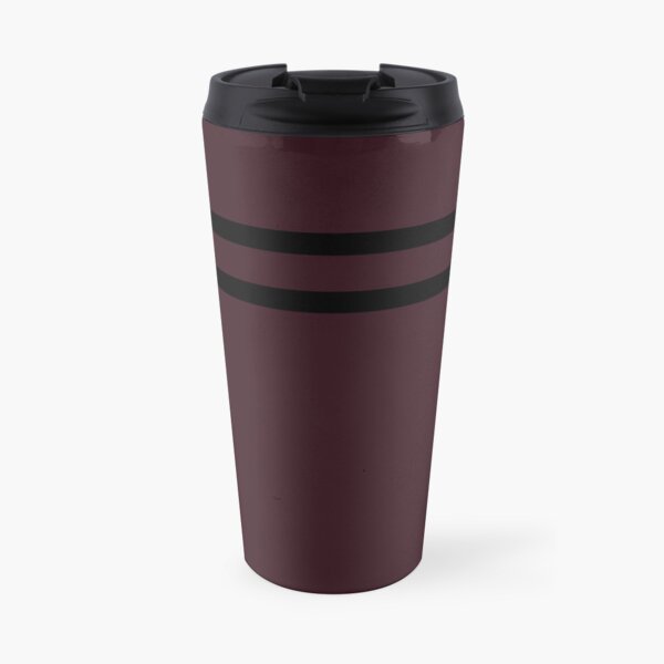 Simple Berry Color Line Design Travel Mug