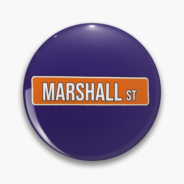 Item preview, Marshall Street Sign Orange designed and sold by victoriiaamarie.