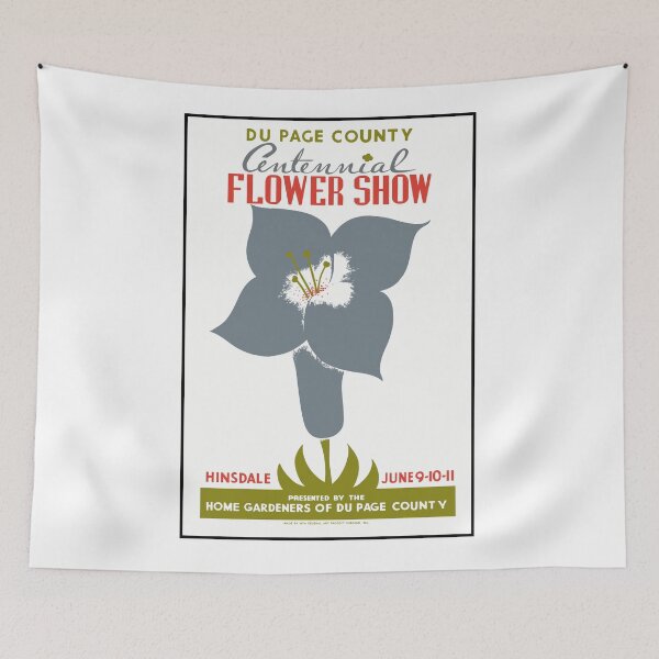 Item preview, DuPage County Centennial Flower Show designed and sold by HeadRubble.