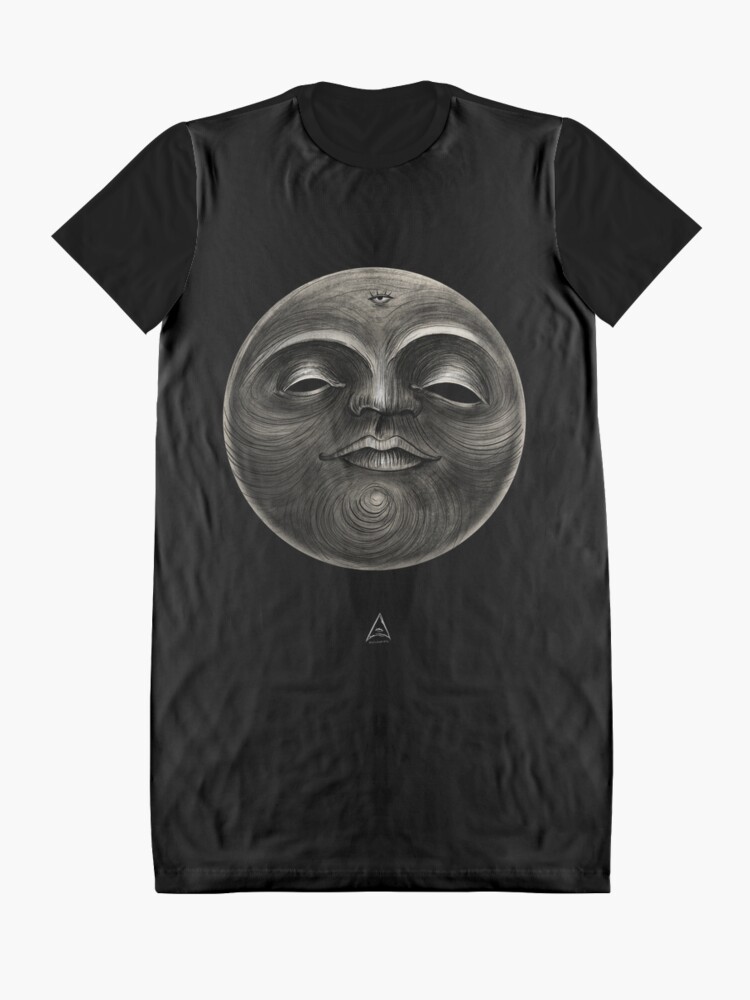 Alternate view of Voodoo moon Graphic T-Shirt Dress