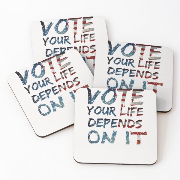 Item preview, vote your life depends on it american flag designed and sold by Hannah  Pillic.