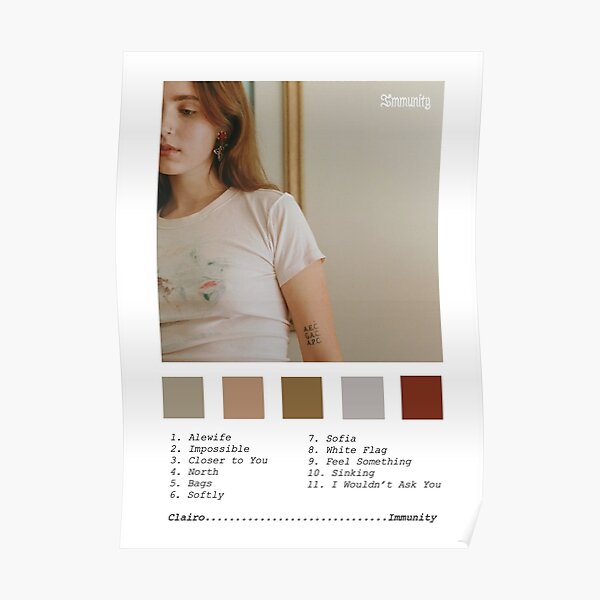 cartel de inmunidad clairo Póster