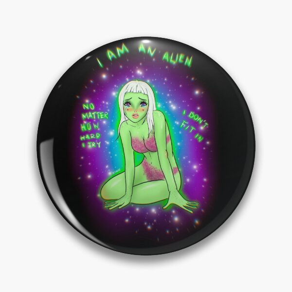 Artikelvorschau, Sad Alien Babe entworfen und verkauft von retr0babe.