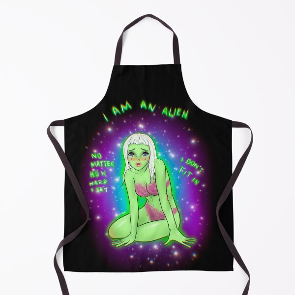 Item preview, Sad Alien Babe designed and sold by retr0babe.