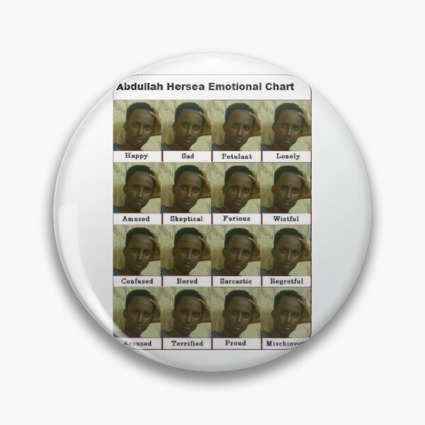 Item preview, abdullah hersea emotional chart designed and sold by EnglandIsMyCity.