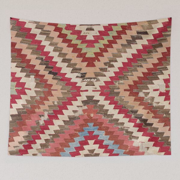 Item preview, Baklava Chevron Star II // 18th Century Authentic Colorful Light Pink Green Blue Accent Pattern designed and sold by vintagepatterns.