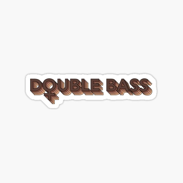 Double Bass (Female, POC) Sticker