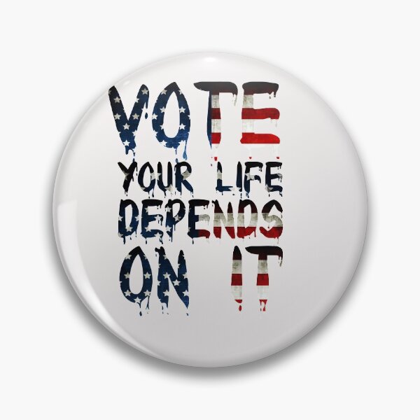 Item preview, american flag vote your life depends on it  designed and sold by Hannah  Pillic.