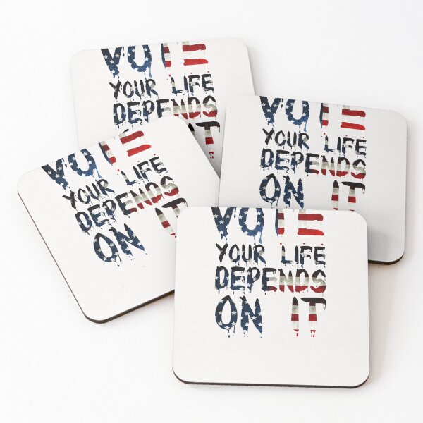 Item preview, american flag vote your life depends on it  designed and sold by Hannah  Pillic.