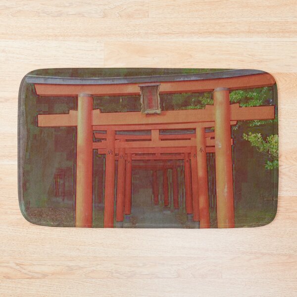 Item preview, Red Gates at Nara Japan with grain effects designed and sold by eevee135.