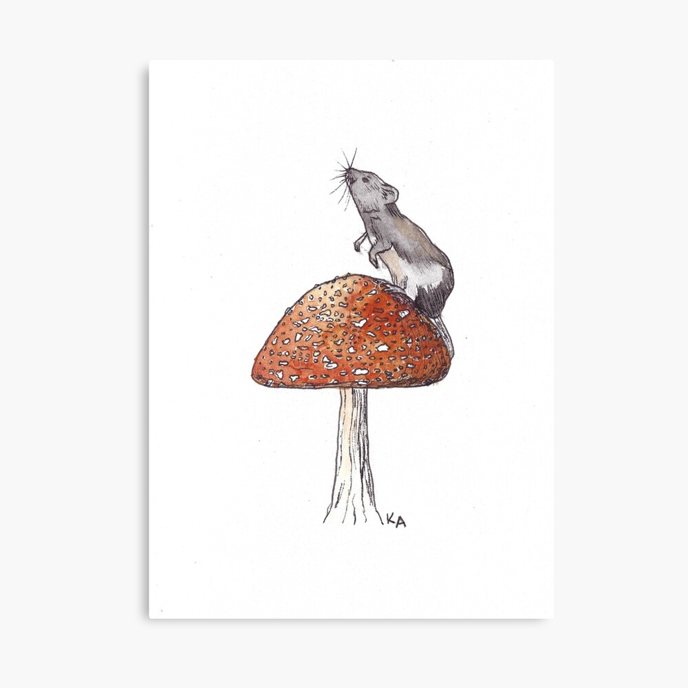 Art Print Mushroom Mouse