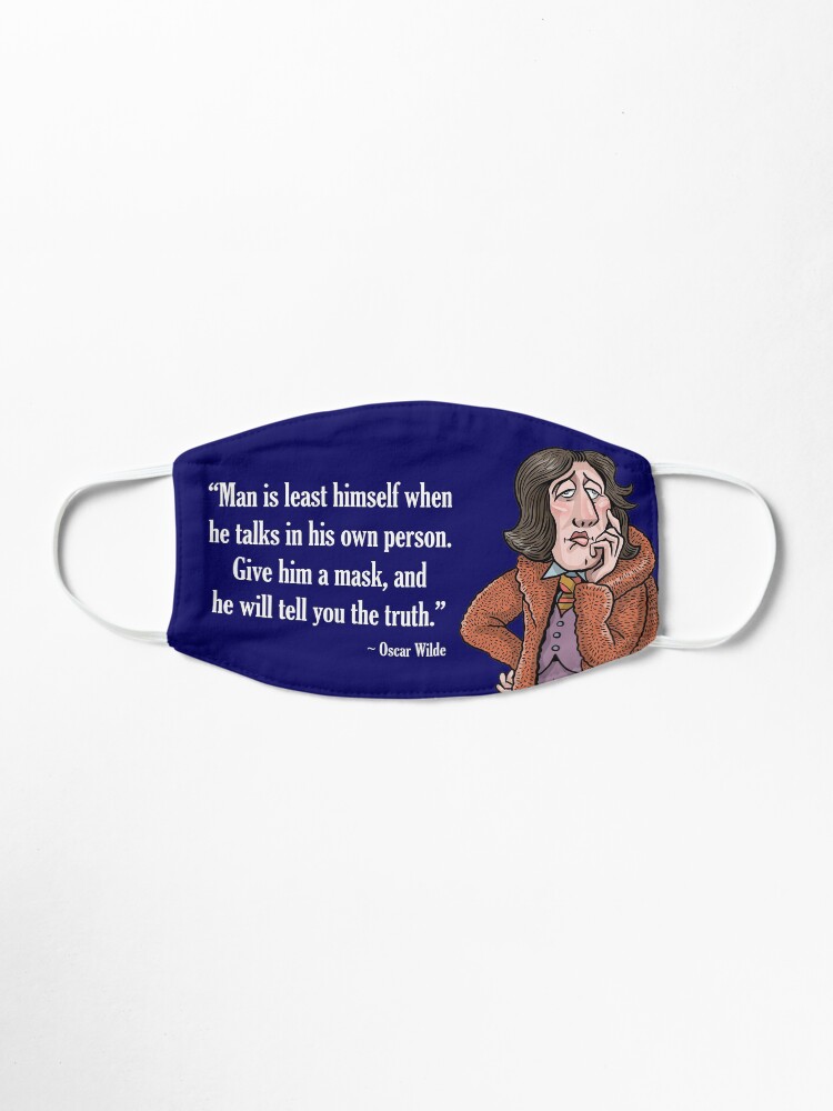 Alternate view of Oscar Wilde Mask