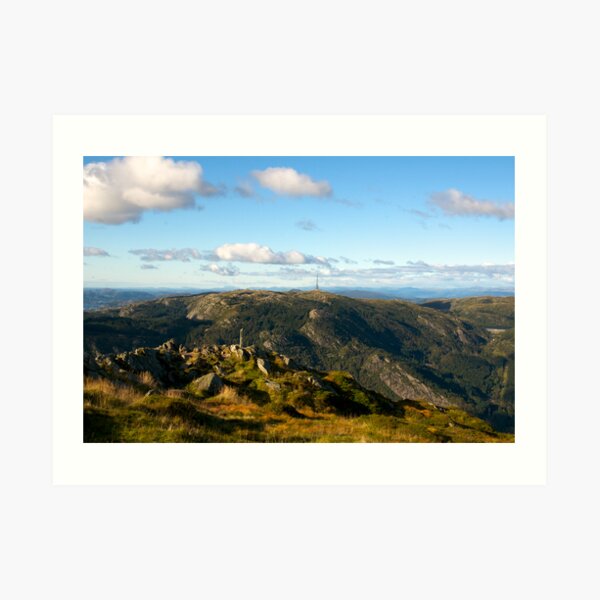 Rundemannen viewed from Ulriken Art Print