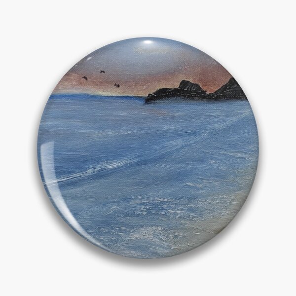 Item preview, Evening At The Beach oil painting by tabitha kremesec designed and sold by Tabitha Kremesec.