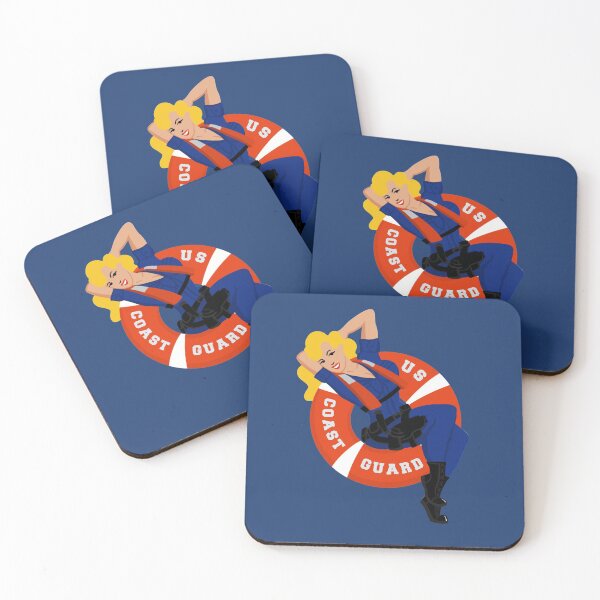 Item preview, Coast Guard Lifering Blonde Pinup designed and sold by AlwaysReadyCltv.