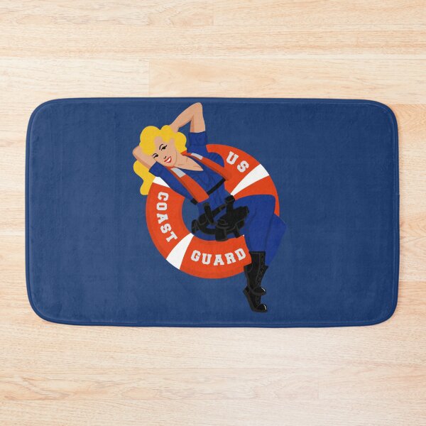 Item preview, Coast Guard Lifering Blonde Pinup designed and sold by AlwaysReadyCltv.
